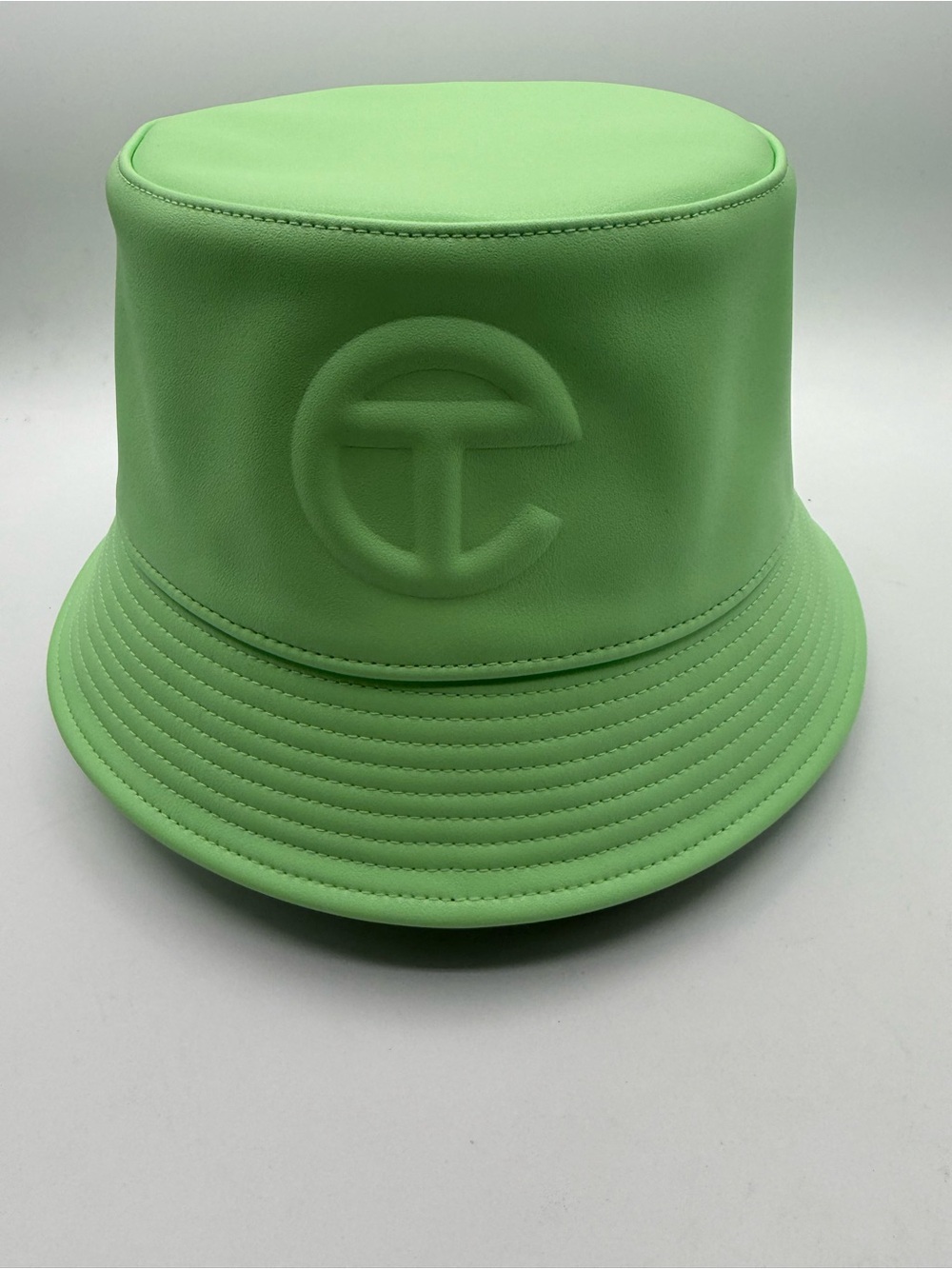 Telfar Mint Green faux Leather Bucket Hat